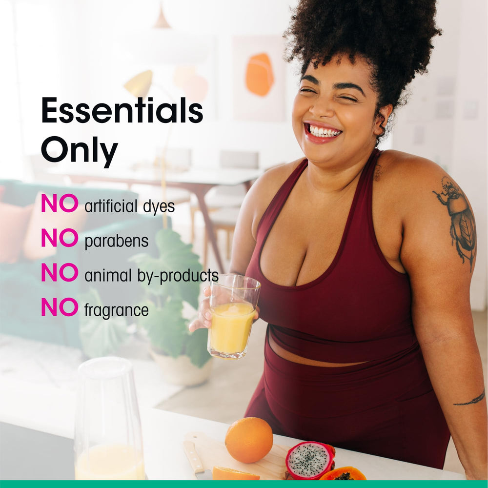 Lactic acid component in VH Essentials for pH-balanced cleansing and comfort.