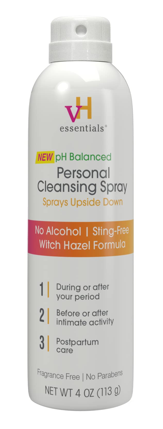 vh essentials Personal Cleansing Spray bottle for quick external cleansing between showers.