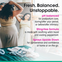 vh essentials bottle showcases pH balancing lactic acid for balanced cleansing.