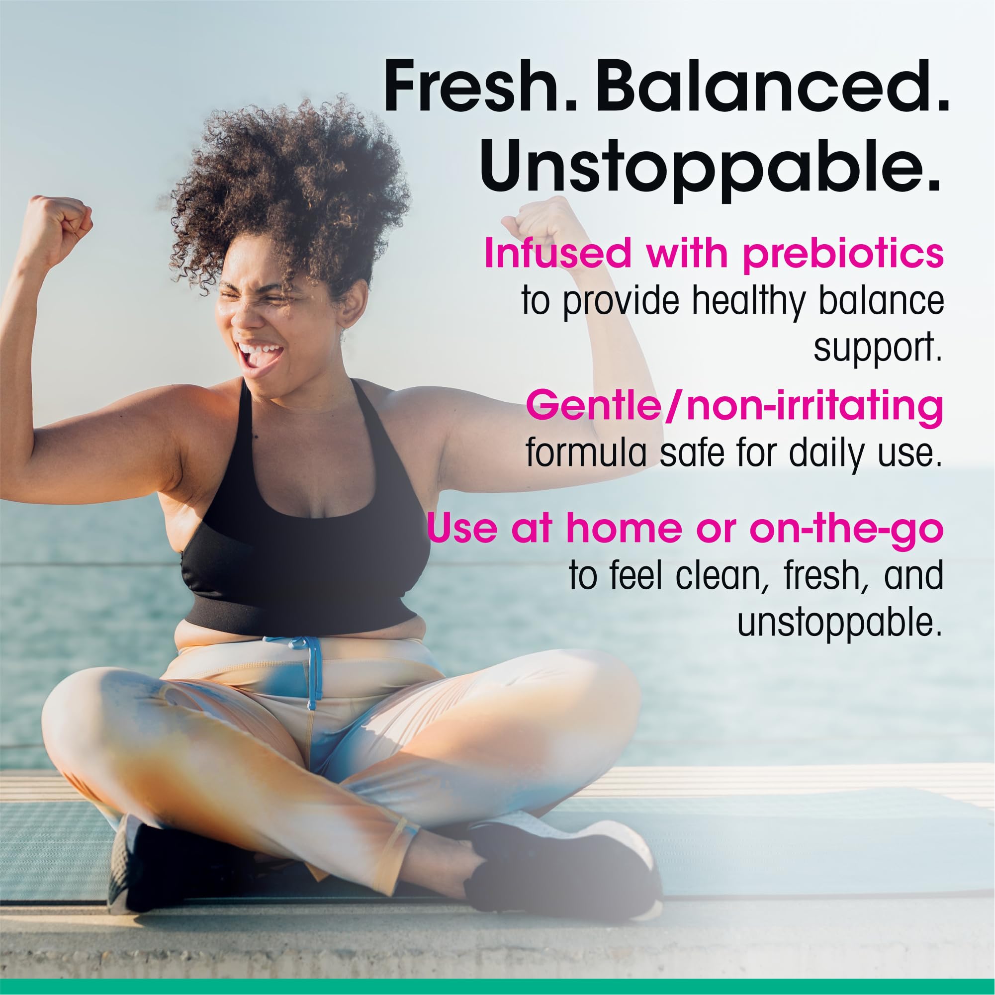 vH essentials ingredients include tea tree and aloe for soothing care