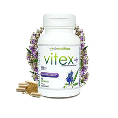 VH Nutrition VITEX+ label detail displaying ingredients and extract strength