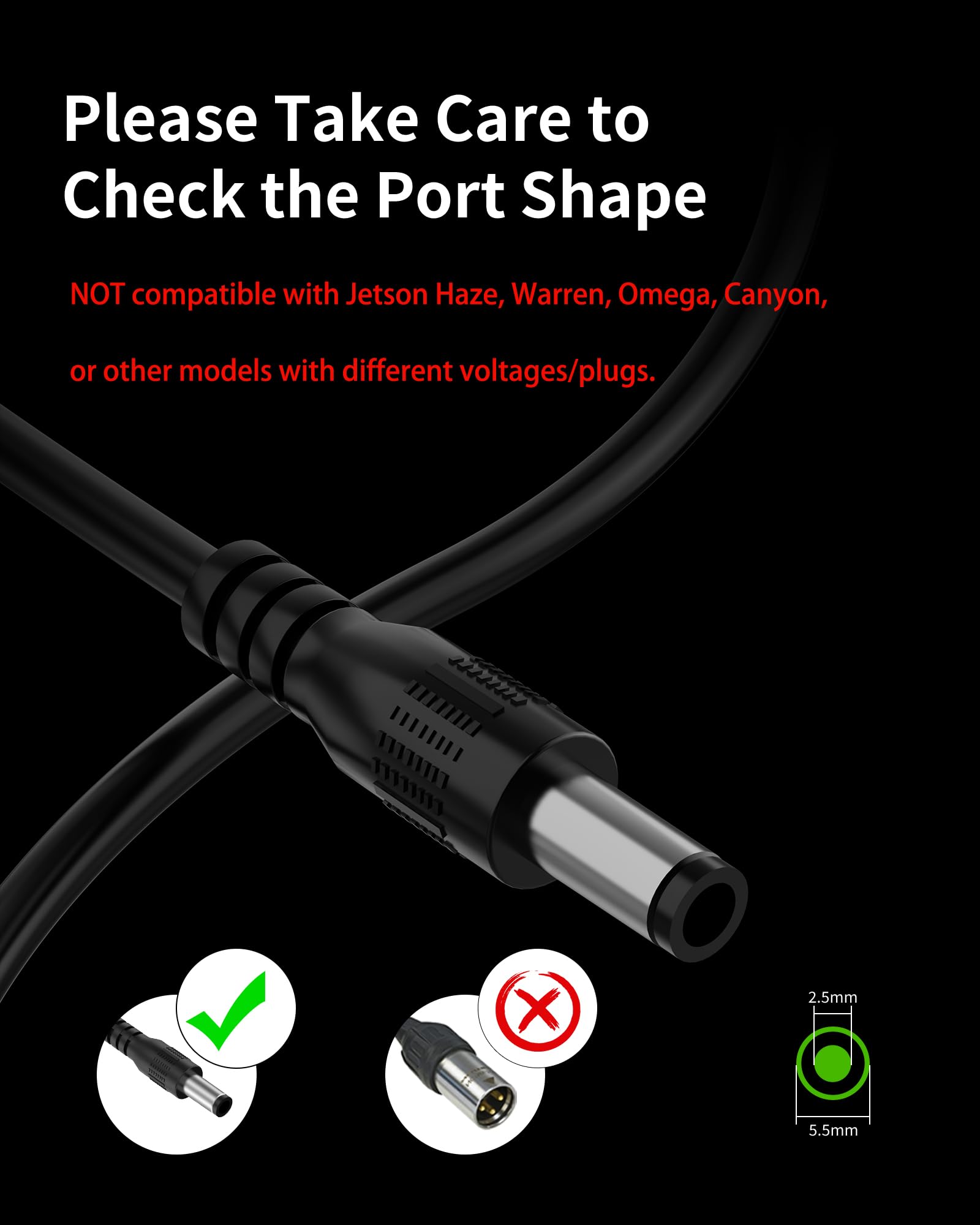 vhbw 42V charger for Jetson Shadow delivering steady power for daily commutes.