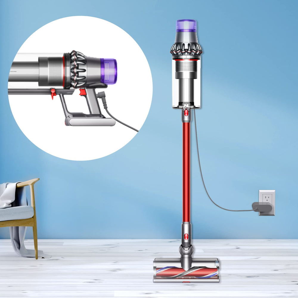 vhbw Dyson charger in-use plug view illustrating simple charging setup