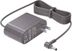 vhbw Dyson charger port close-up showing 4.8x1.7 mm connector for safe charging