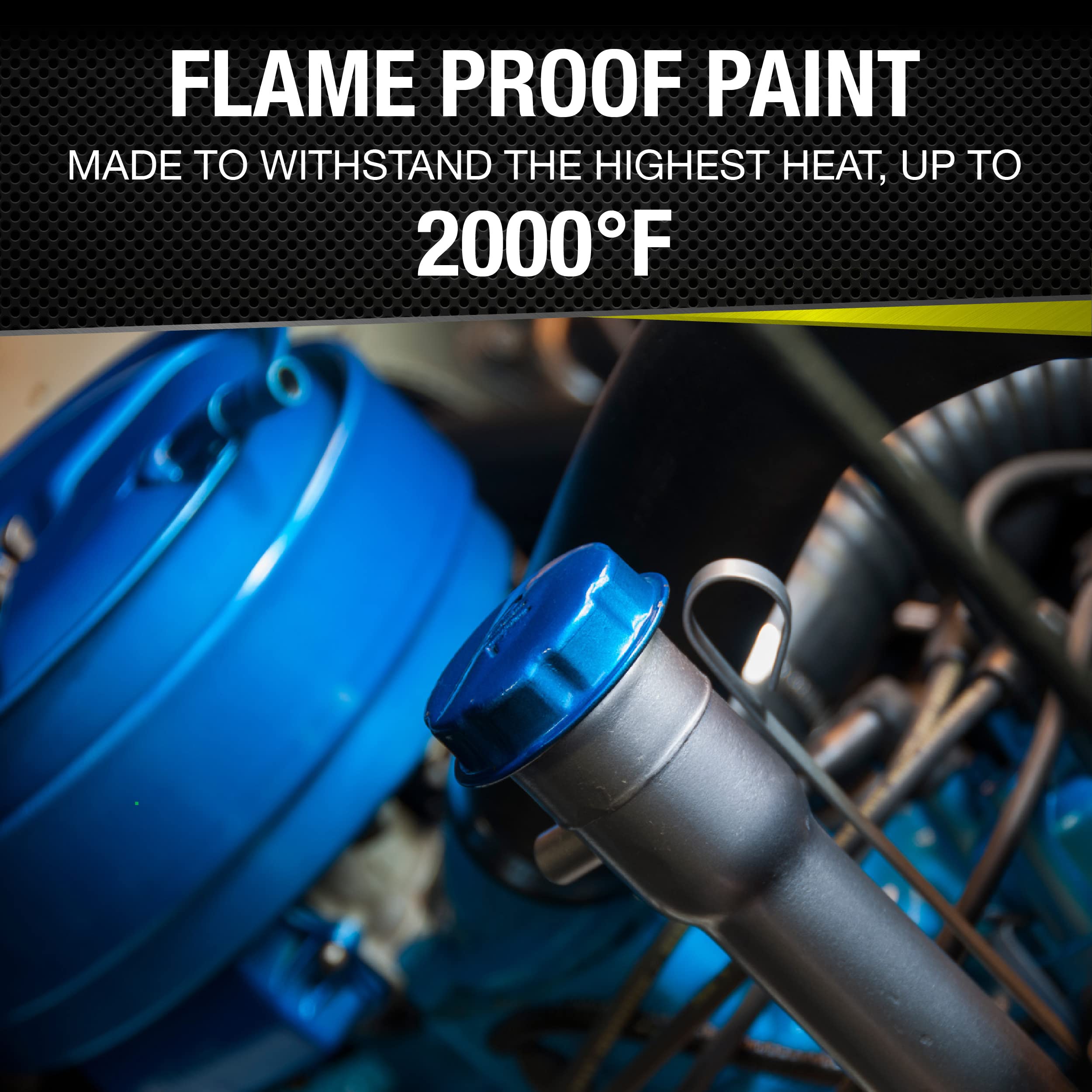 VHT FlameProof coating for piston domes maintains performance under intense engine heat
