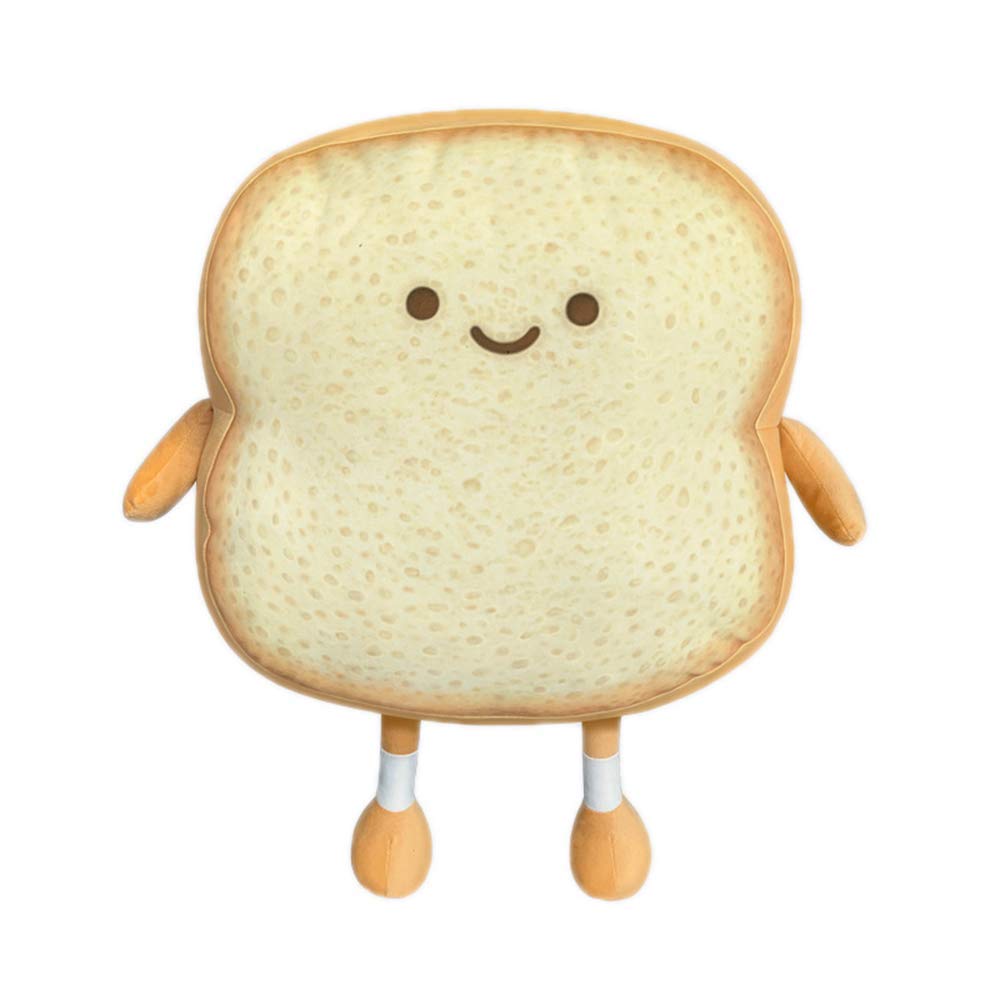 VHYHCY toast bread pillow with cute face for cozy living room decor and relaxation.