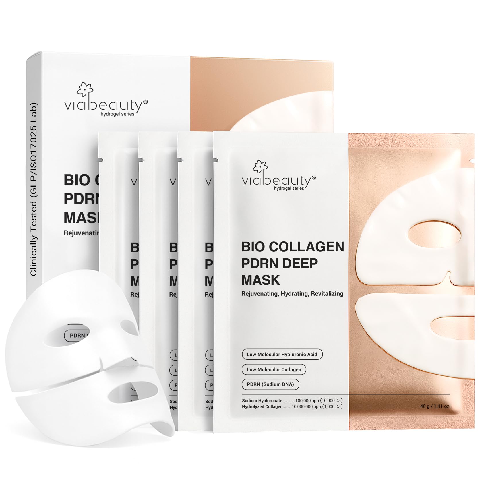VIABEAUTY Bio Collagen Mask for overnight glow and glass skin