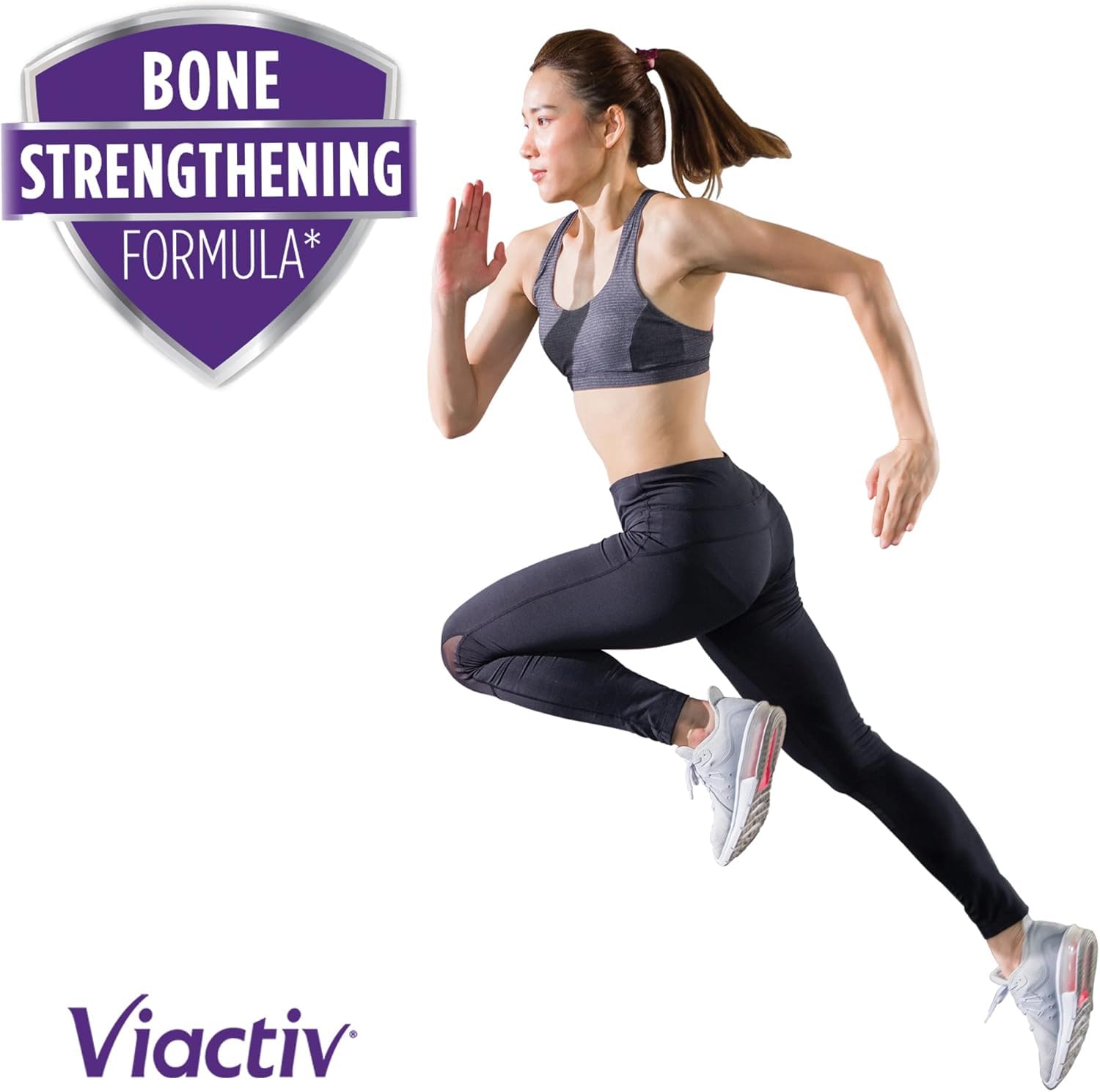 Viactiv calcium packaging on shelf aiding quick purchase decisions.