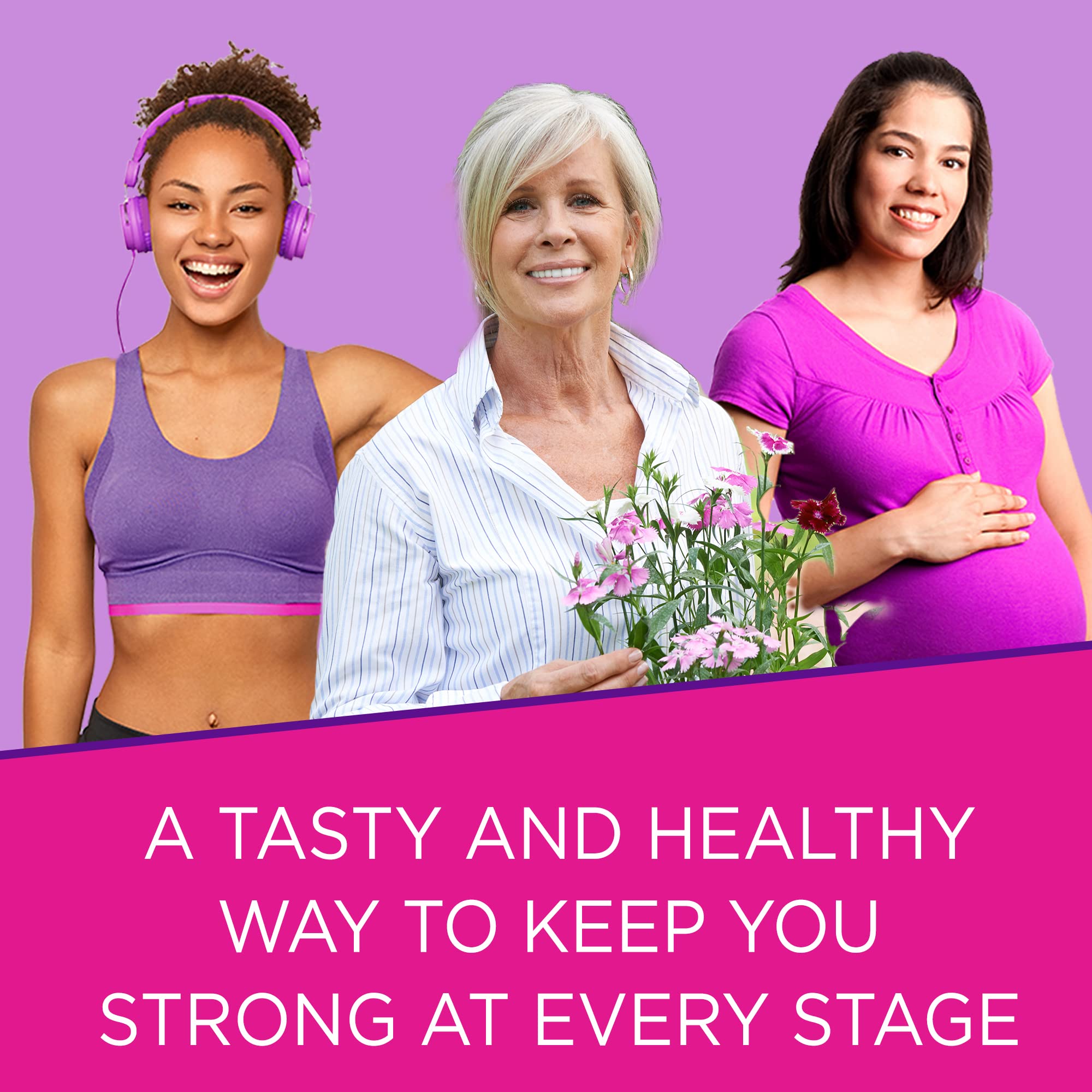 Viactiv chocolate soft chews, smooth texture for a tasty daily ritual.