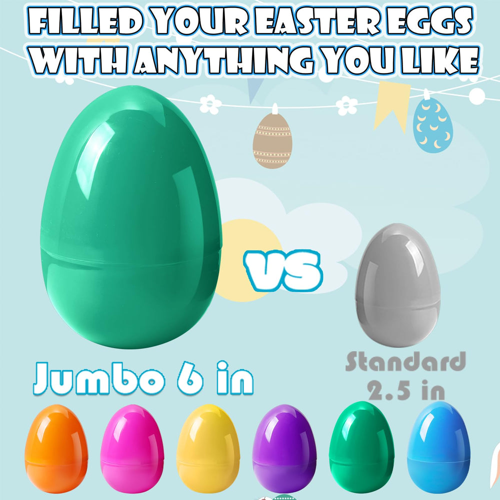 Viaecone jumbo 6-inch green Easter egg with secure snap closure