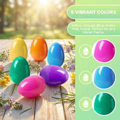 Viaecone jumbo 6-inch orange Easter egg with durable BPA-free plastic
