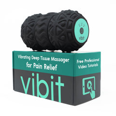 Vibit foot massage roller targets arches and calves for relief.