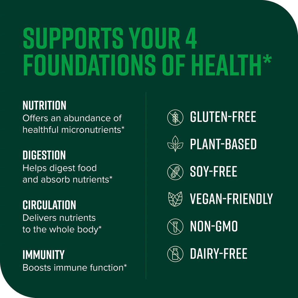 Close-up of the Vibrant Health Green Vibrance label on the jar.