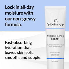 Texture swatch of Vibriance Cream highlighting quick absorption and non-greasy feel