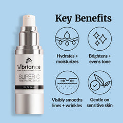 Vibriance Super C Serum amber glass packaging with premium look