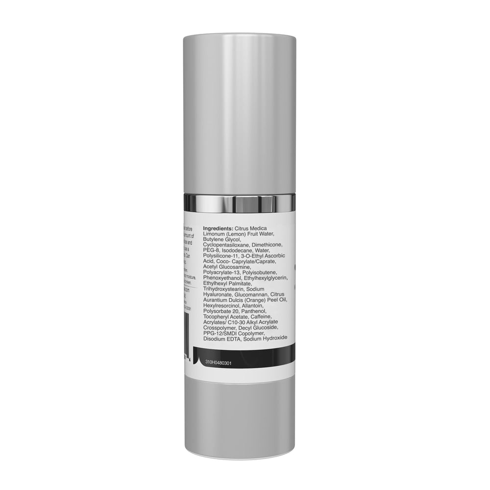 Vibriance Super C Serum used around eye area, gentle for sensitive skin