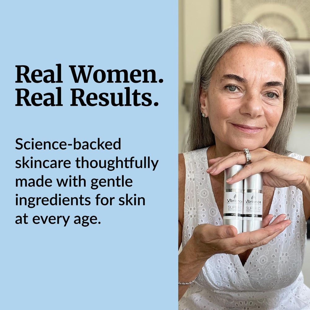 Vibriance Super C Serum on clean skin during routine