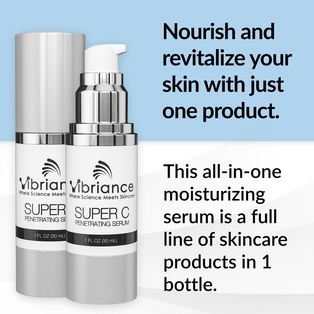 Vibriance Super C Serum pump dispenses for easy daily use