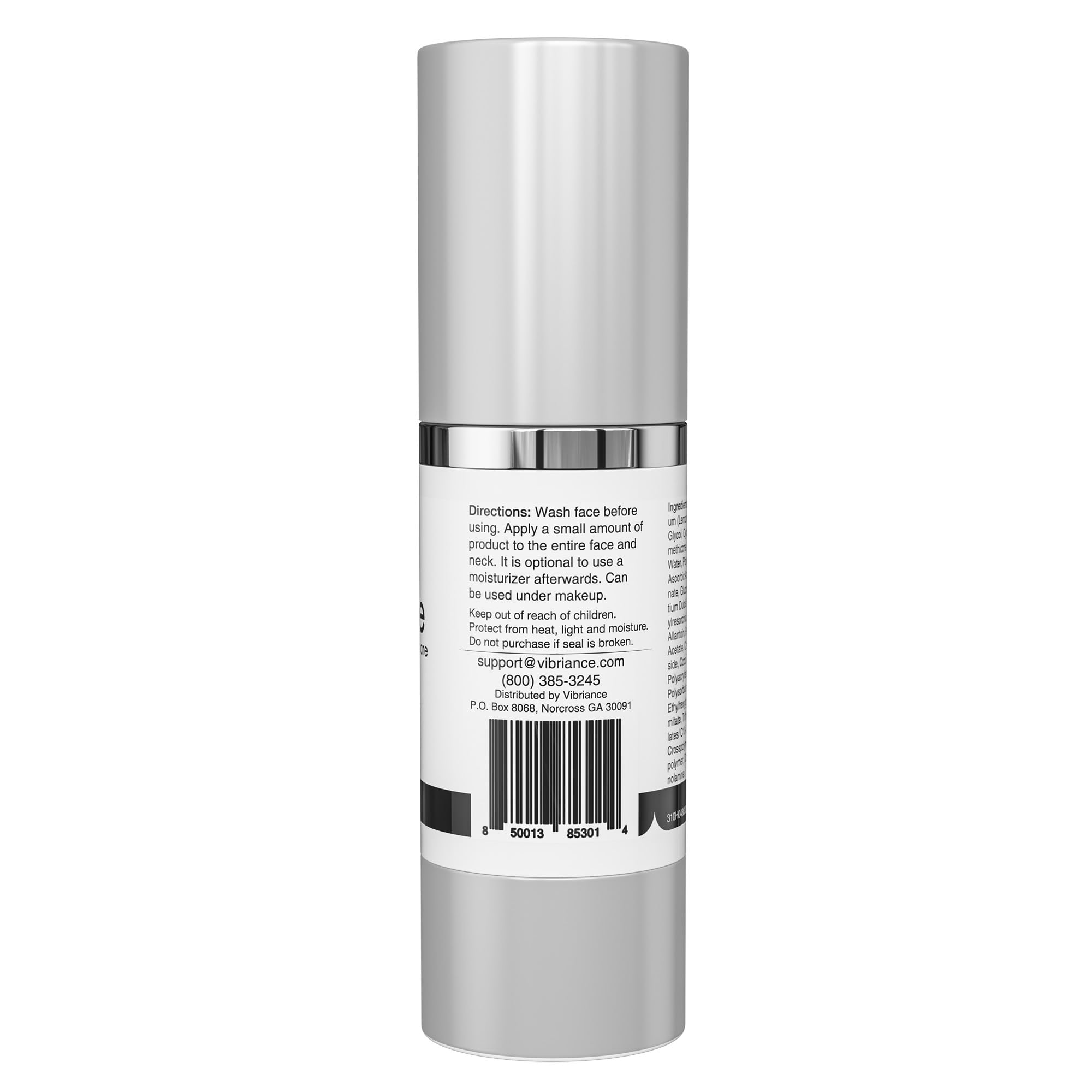 Vibriance Super C Serum on bathroom vanity for daily routine