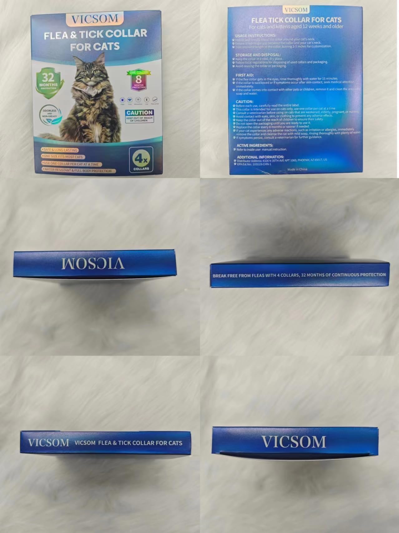 VICSOM cat flea collar easy daily use