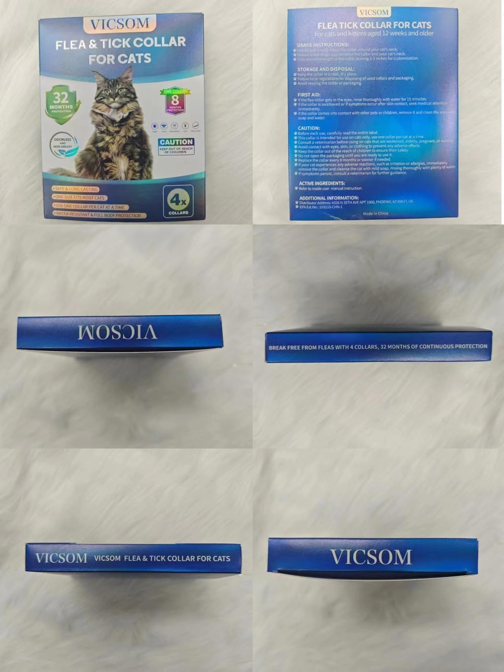 VICSOM cat flea collar easy daily use