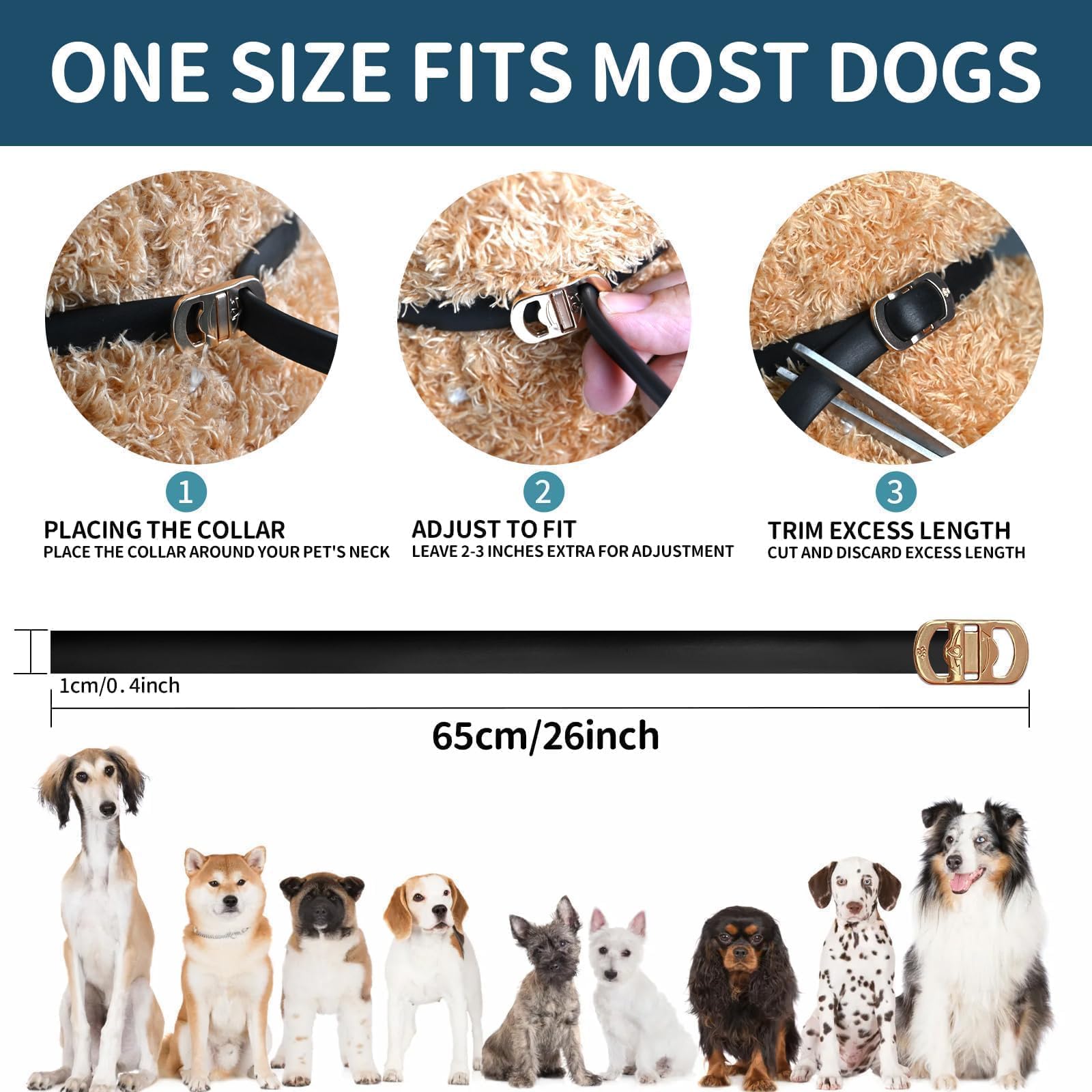 VICSOM collar soft texture – comfortable wear without irritation