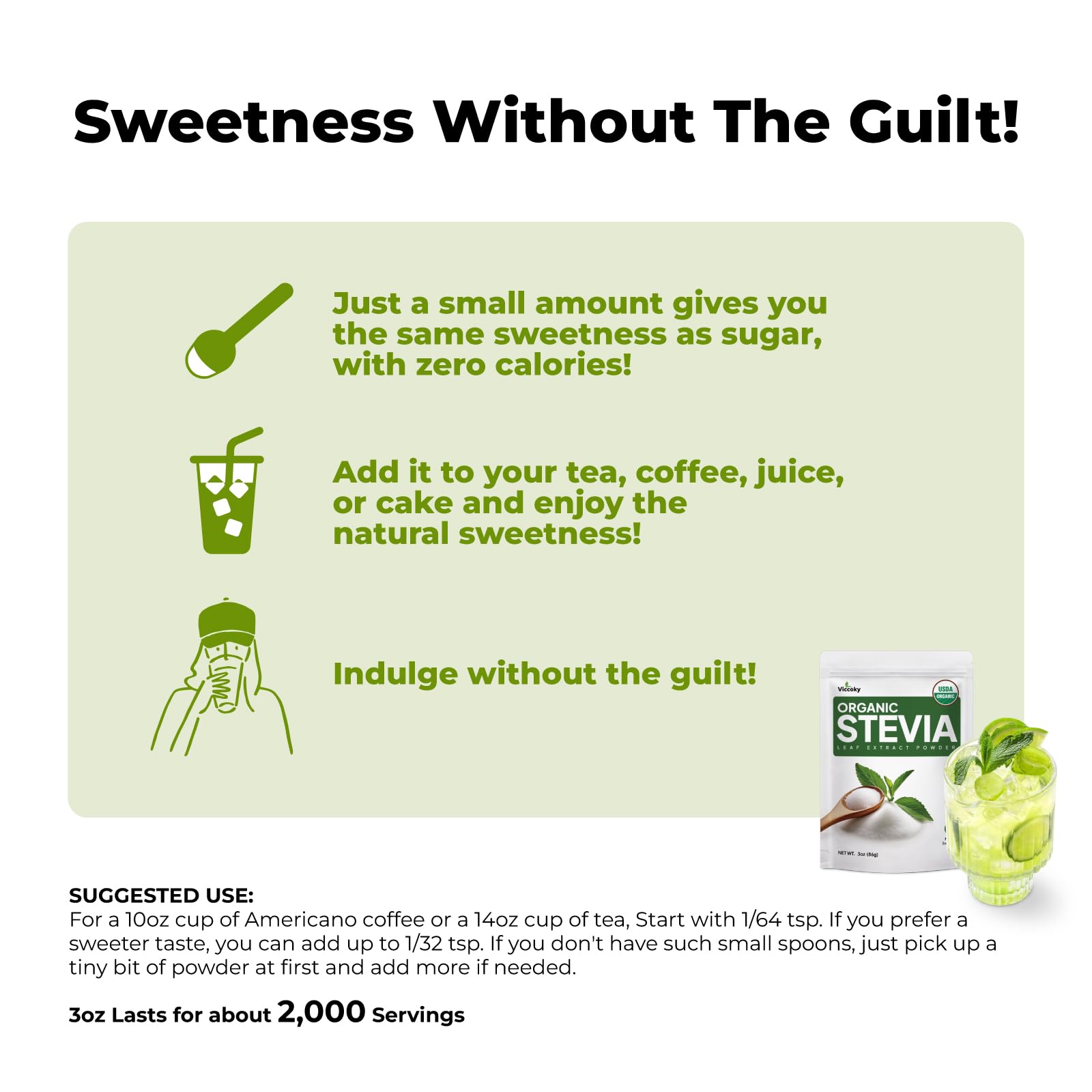 Baking with Viccoky stevia powder for clean, natural sweetness.