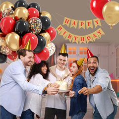 Vicduotex gold ribbon and glue dots help secure balloon placements