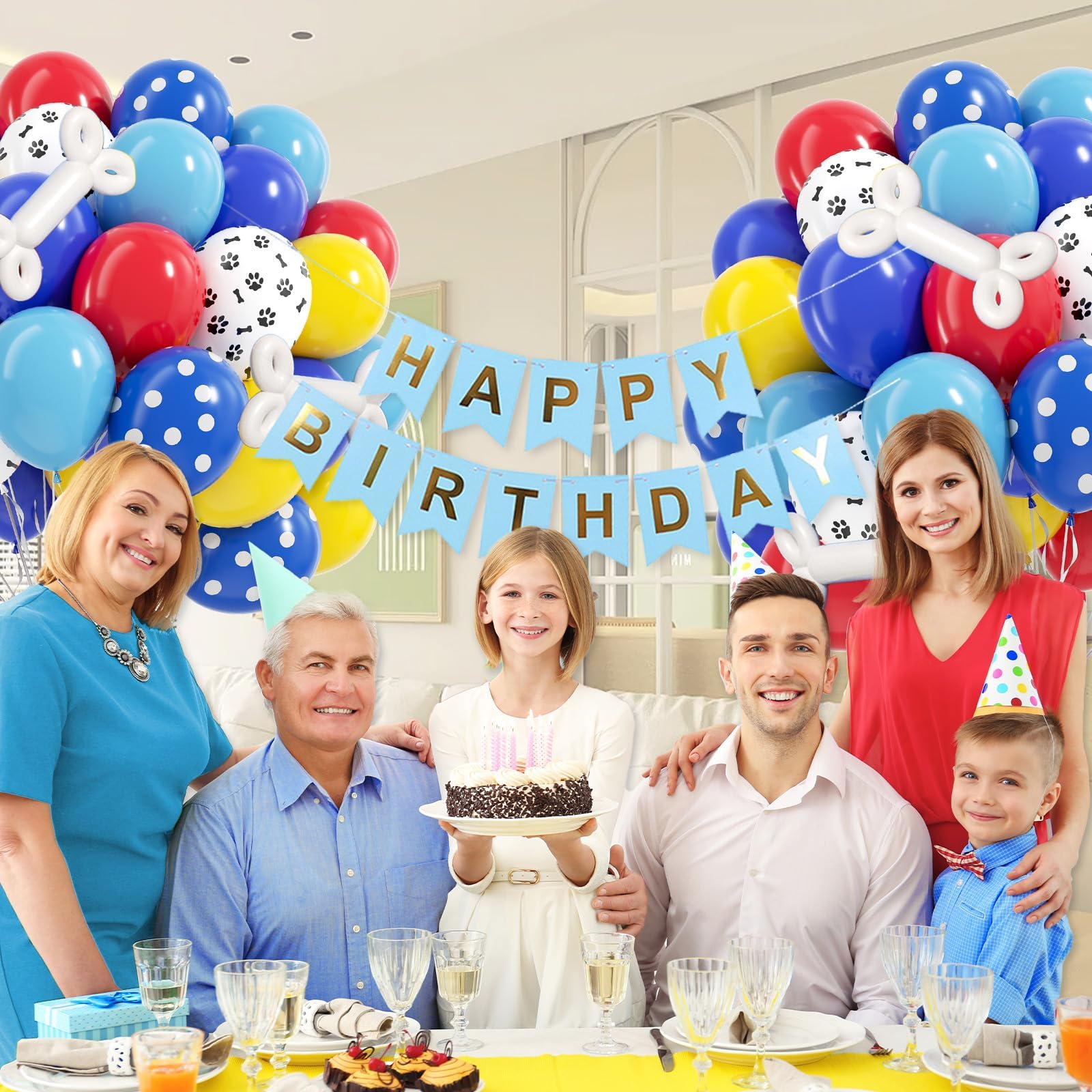 Vicduotex white paw print balloons help build themed arches and layouts