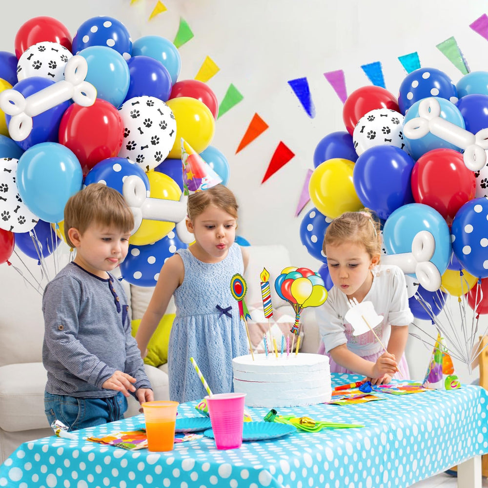 Vicduotex red paw balloons add bold contrast for eye-catching arrangements
