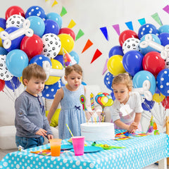 Vicduotex red paw balloons add bold contrast for eye-catching arrangements
