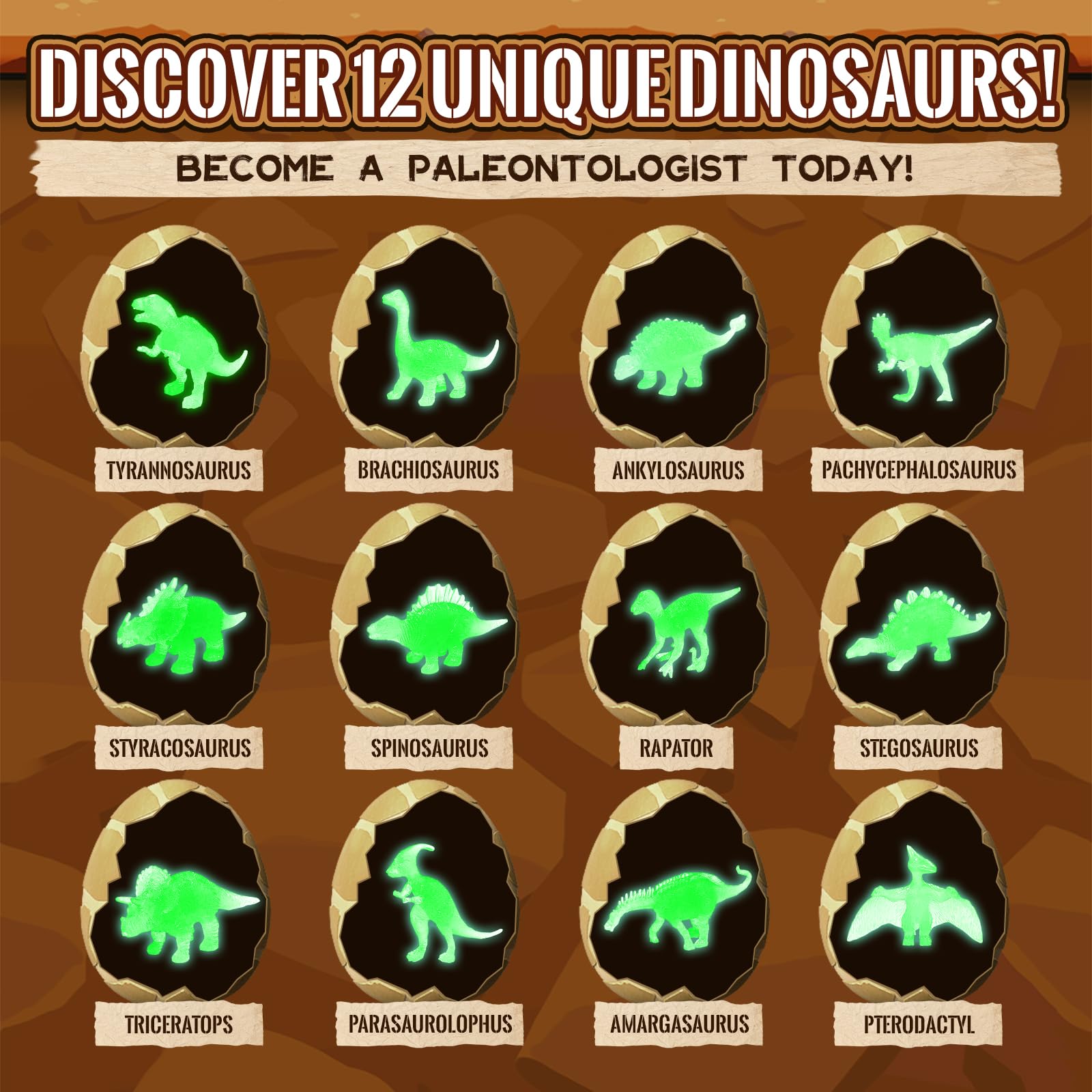 VICHTOP glow-dino-egg lighting up during sunset discoveries.
