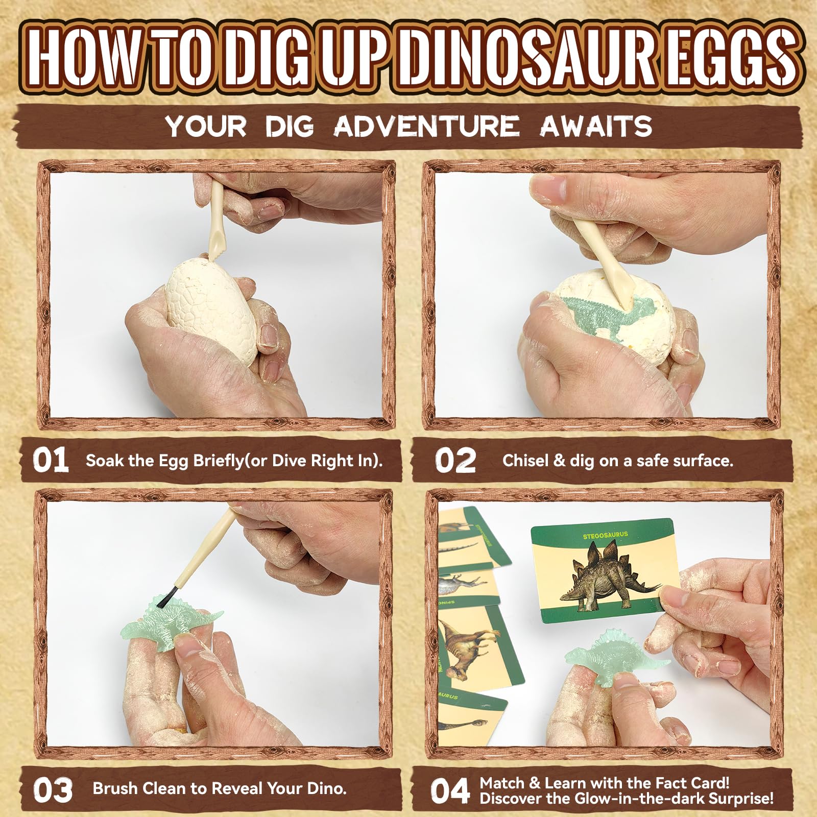 VICHTOP mess-free plaster-dig design reduces cleanup while kids explore.
