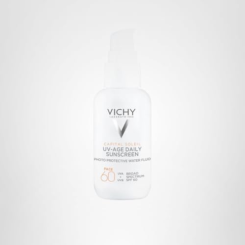 Vichy Capital Soleil UV-Age Daily SPF 60 all-skin-types compatibility and even tone.