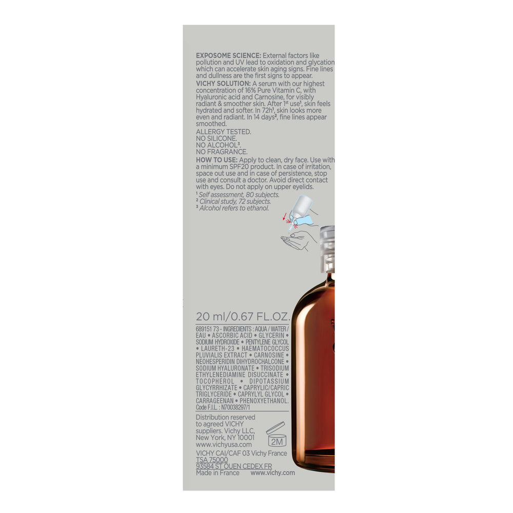 Vichy LiftActiv Vitamin C Serum hyaluronic acid drop for hydration