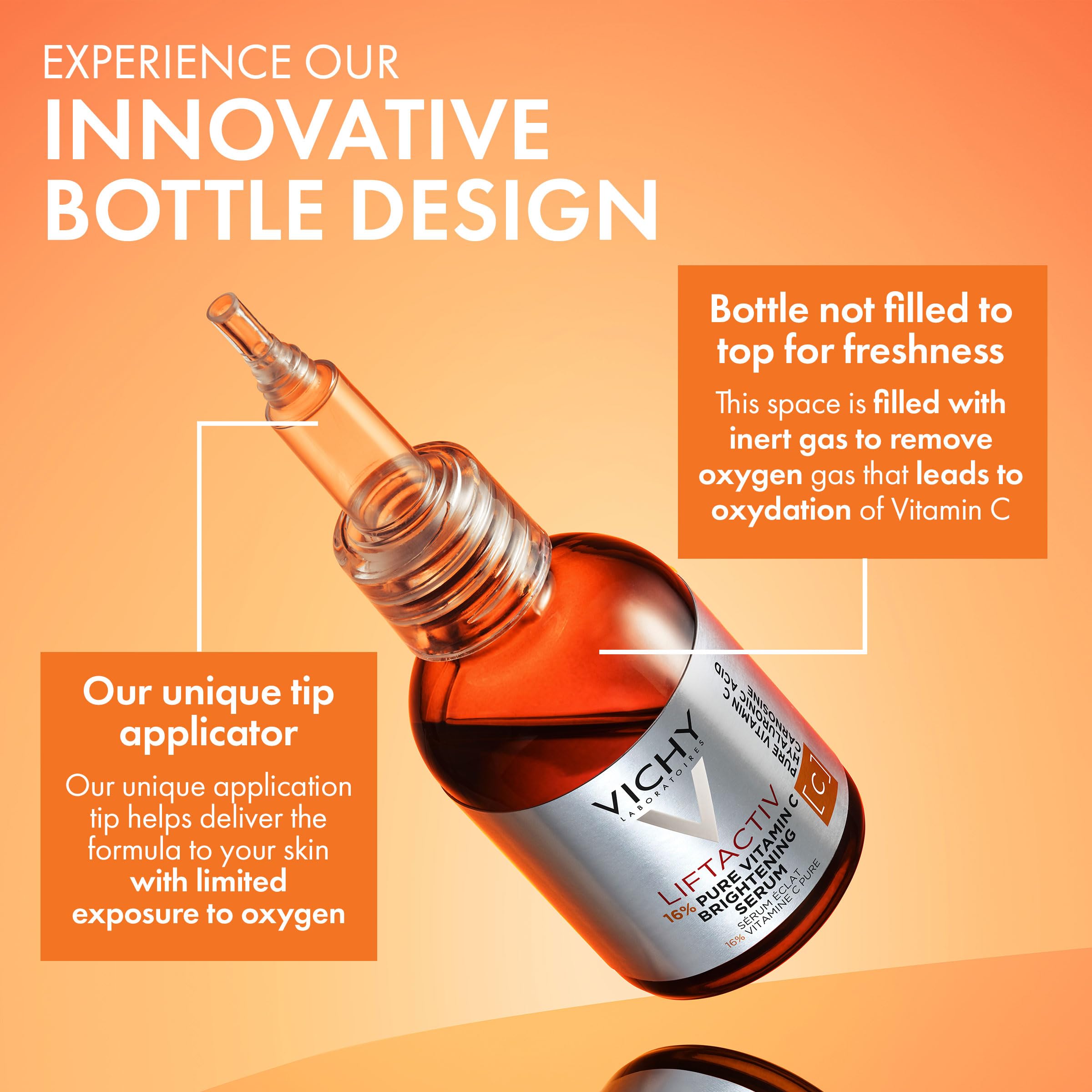 Vichy LiftActiv Vitamin C Serum packaging on display