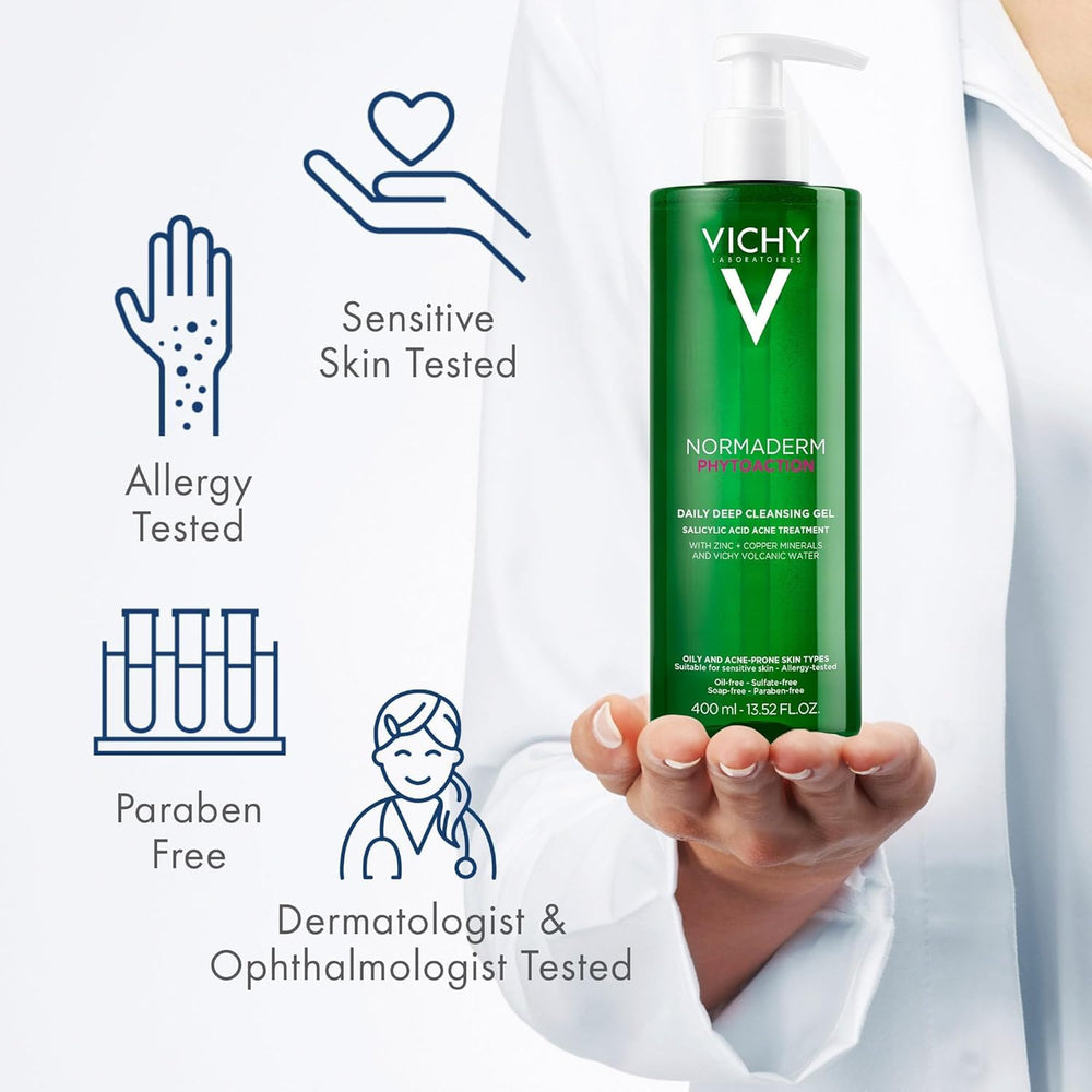 VICHY Normaderm skin-glow shot hints purified smoother skin over time.