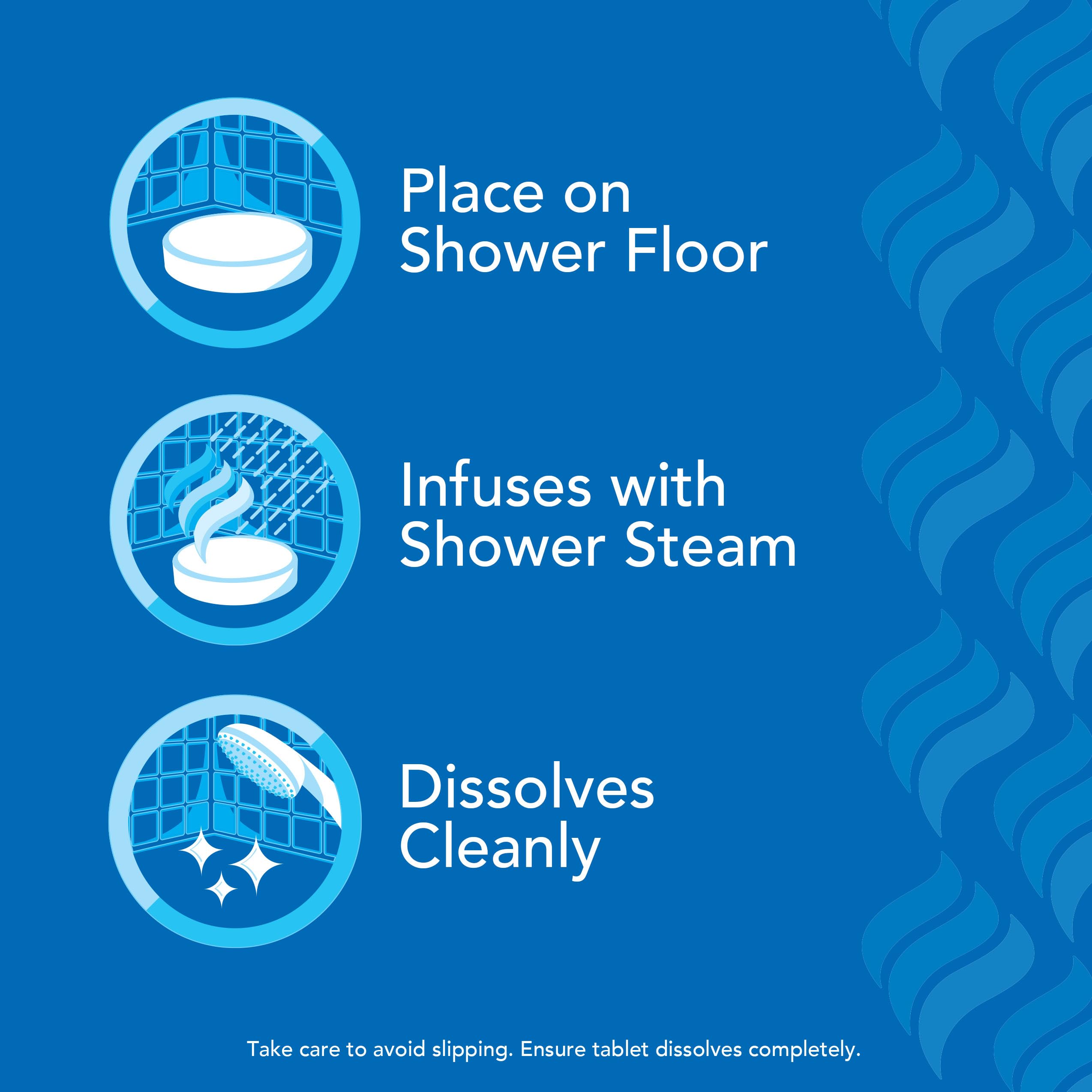 Vicks VapoShower PLUS promotes evening relaxation during shower