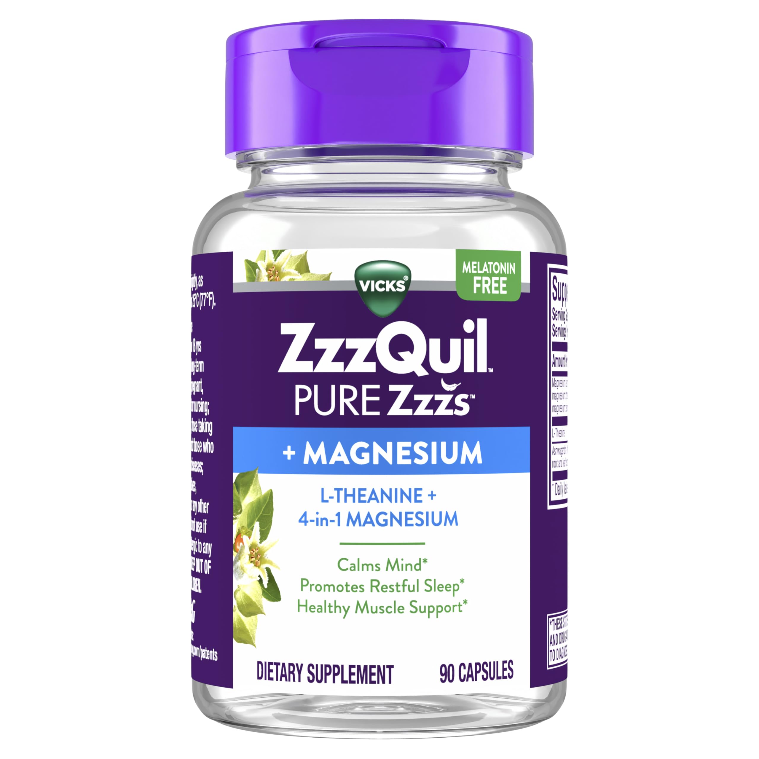 Product box and capsules emphasize calm mind support.