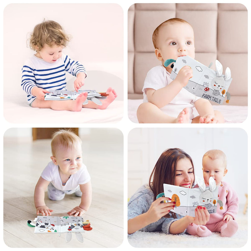 Vicloon rabbit cloth book makes a thoughtful gift for newborns and toddlers.