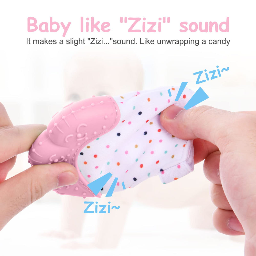 Vicloon silicone teether made with safe material for teething sessions.