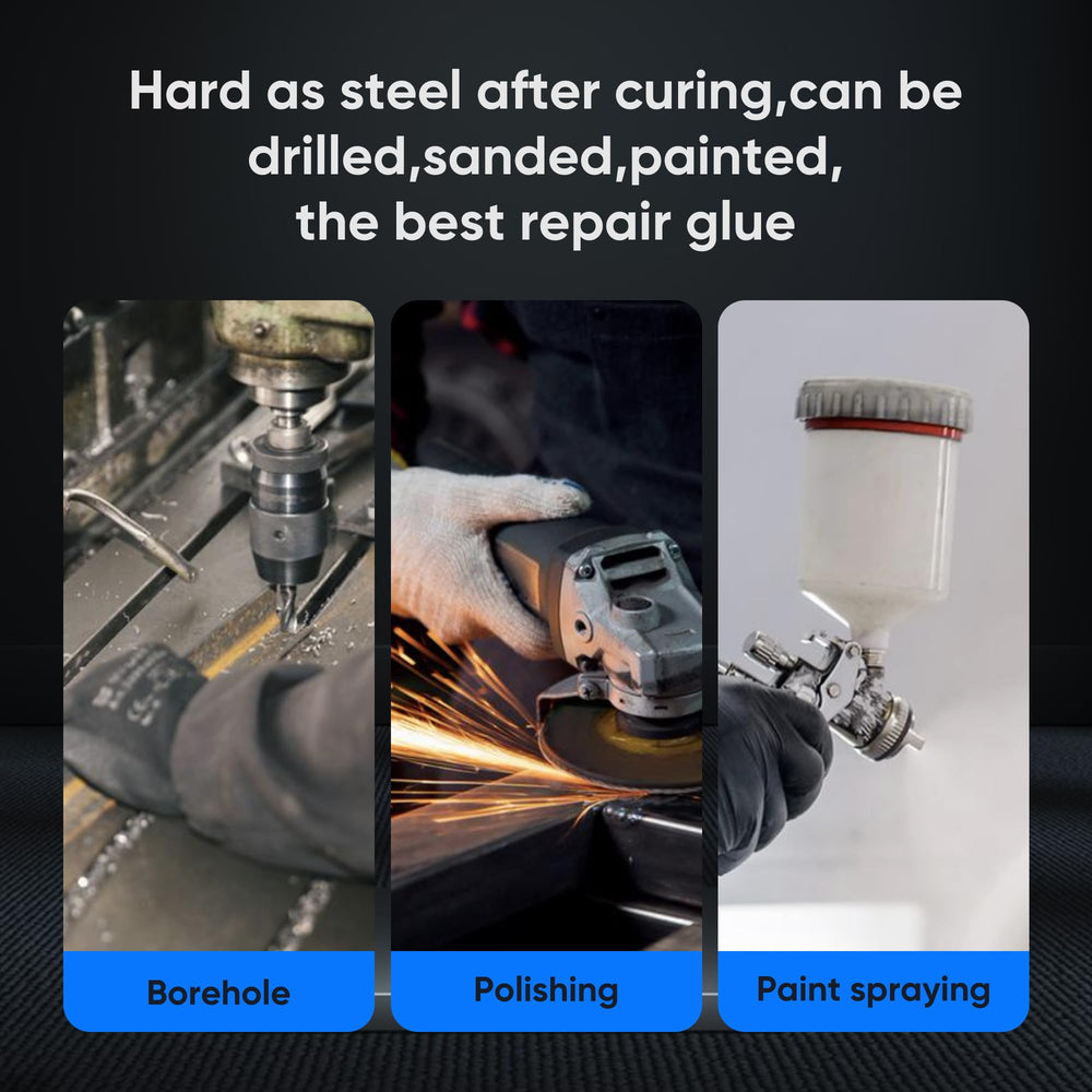 Vicpricme Metal Glue pre-filled syringe for clean mixing