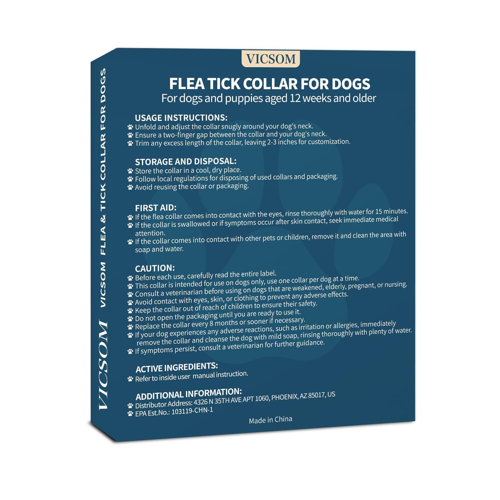 VICSOM comfortable collar suitable for puppies and all dog sizes.