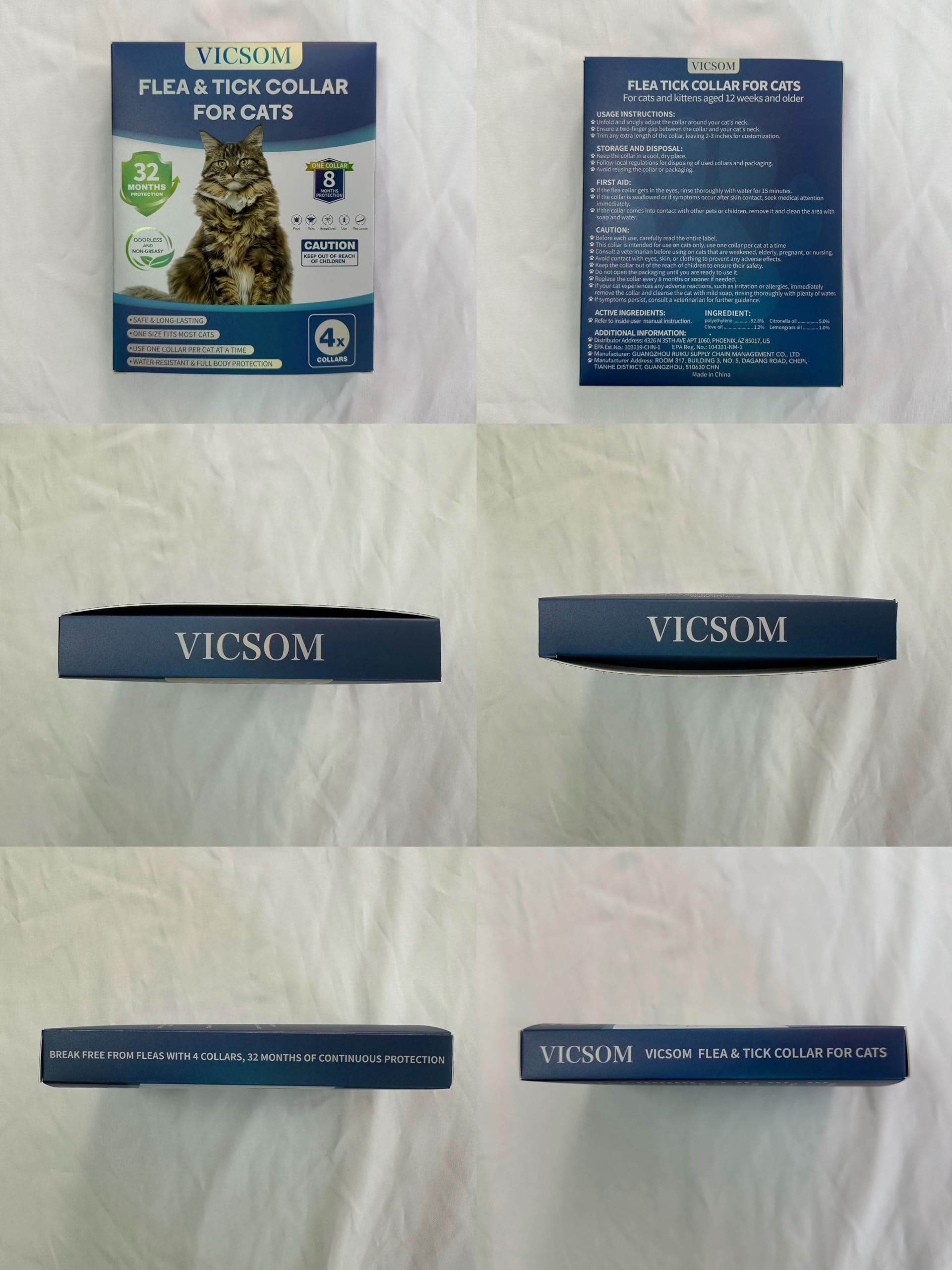 VICSOM 4-pack simplifies pet care with fewer replacements.