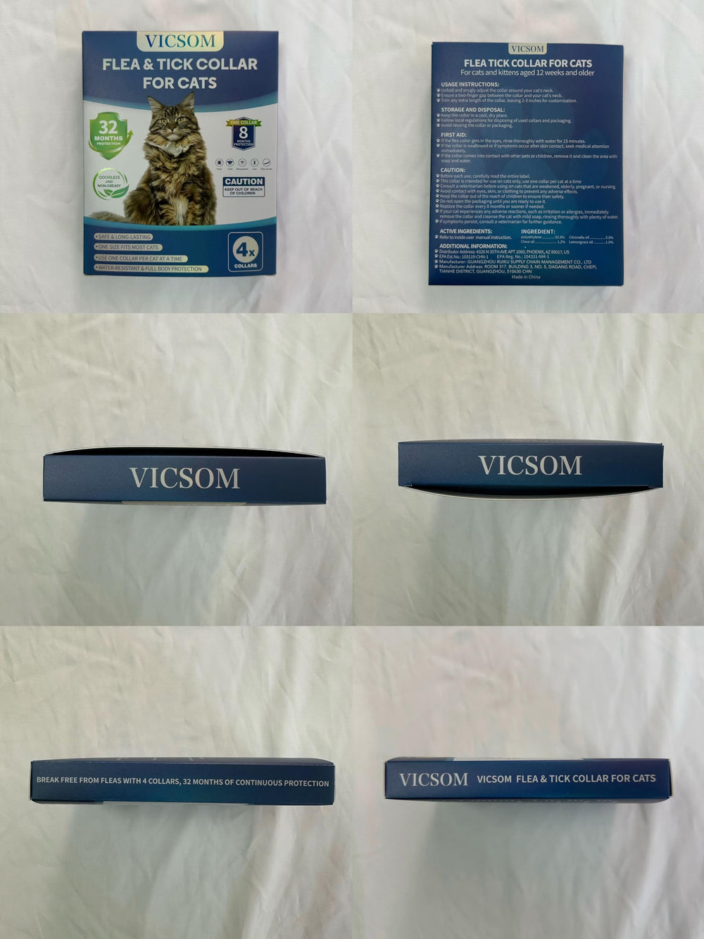 VICSOM 4-pack simplifies pet care with fewer replacements.