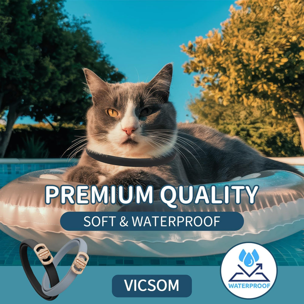 VICSOM non-greasy formula collar leaves fur clean and residue-free after use.