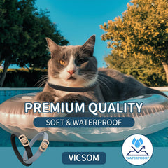 VICSOM non-greasy formula collar leaves fur clean and residue-free after use.
