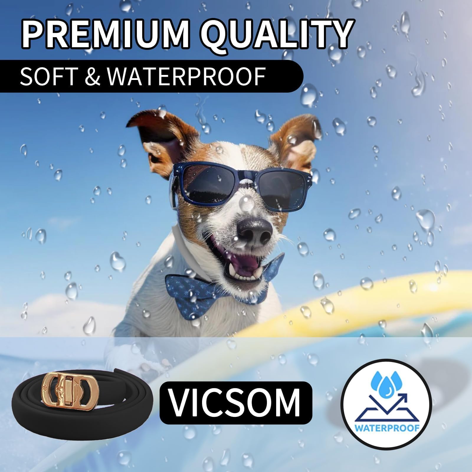 VICSOM non-greasy collar keeps fur clean and odor-free during use