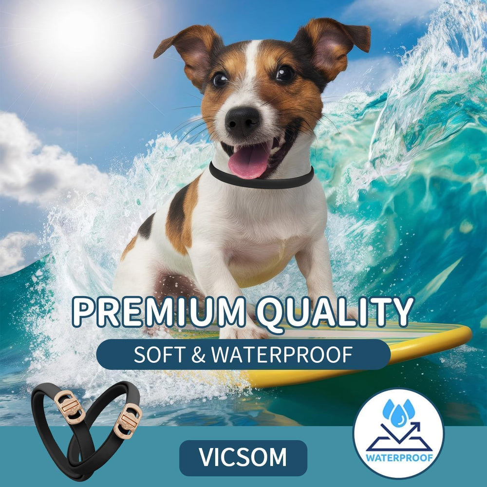 VICSOM non-greasy collar leaves no residue on fur or hands.
