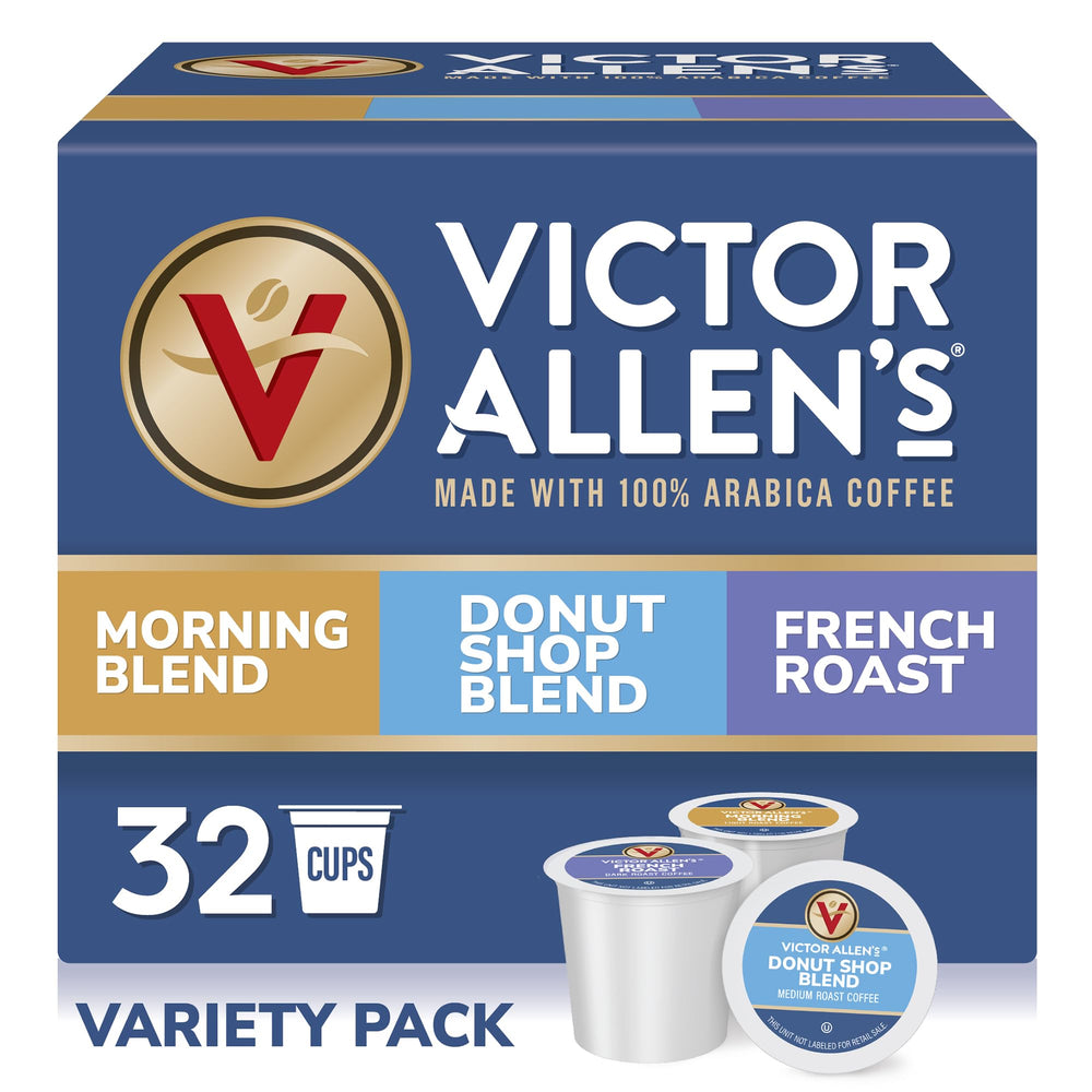 Victor Allen's Coffee Variety Pack Morning Blend pod in a cup, light and smooth start